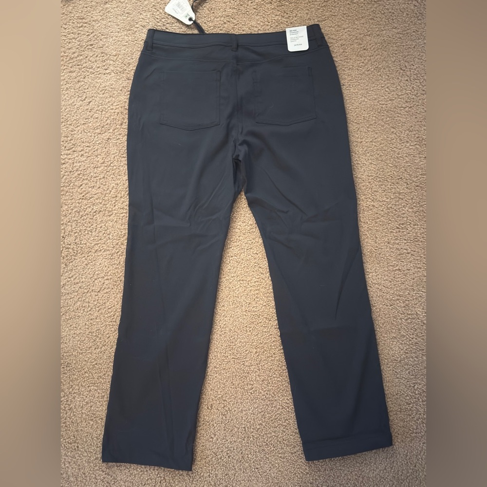 Prana Black Stretch Straight-Leg Pants